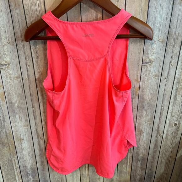 Calvin Klein Performance Women’s Medium Fluorescent Pink Workout Top, Quick Dry - Picture 3 of 4